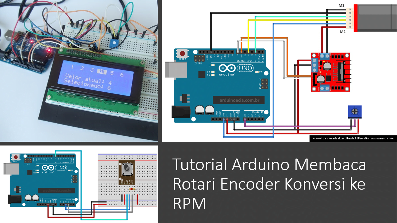 Tutorial Arduino Mengitung RPM Encoder