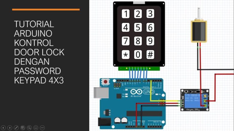 Arduino Door Lock Password Keypad 4x3
