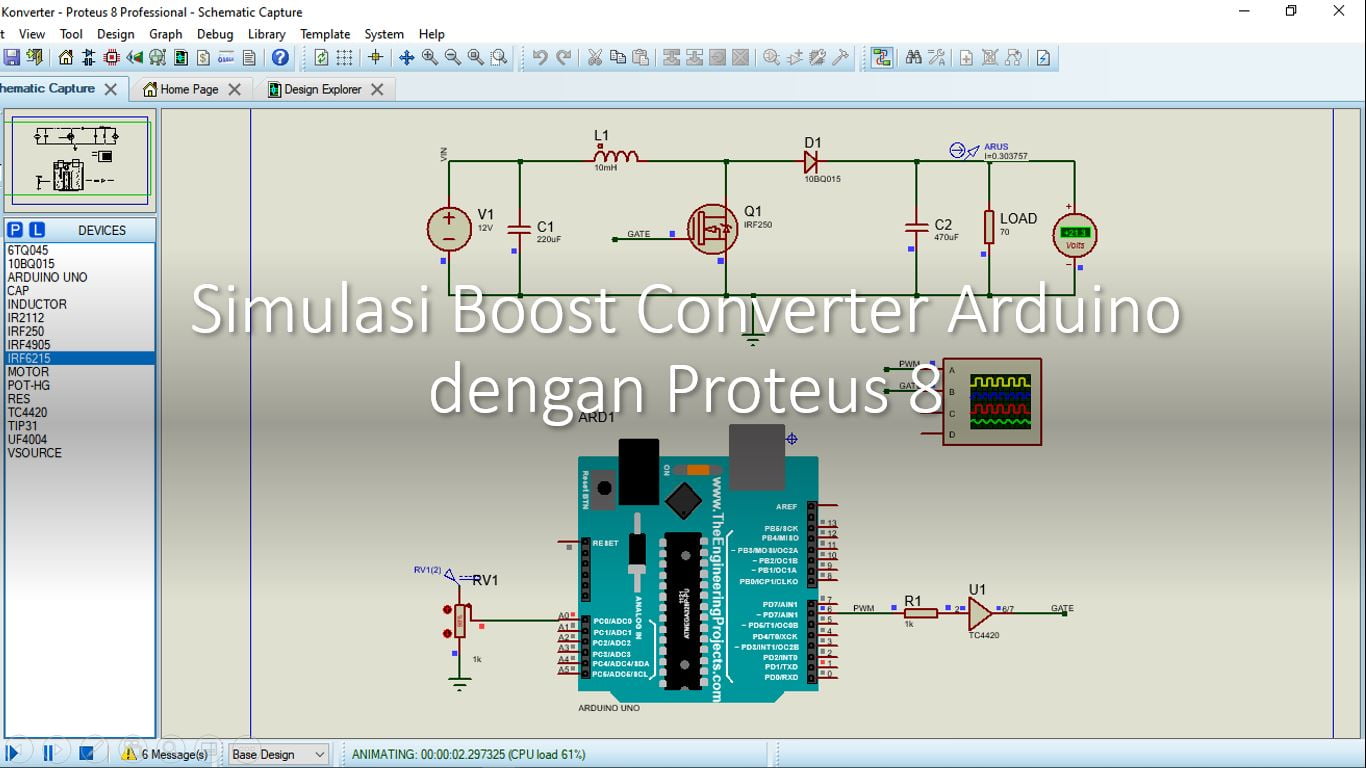 Boost-Converter-Arduino-Simulasi-Proteus-8
